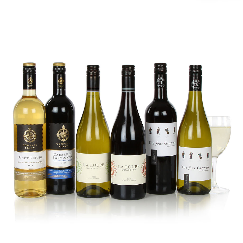 Six Wines In A Box Prestige Hampers